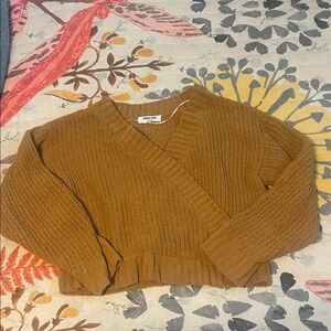 Double Zero Brown Wrap Cardigan